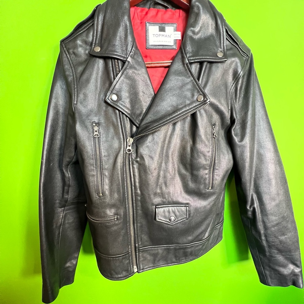 Topman Biker leather jacket